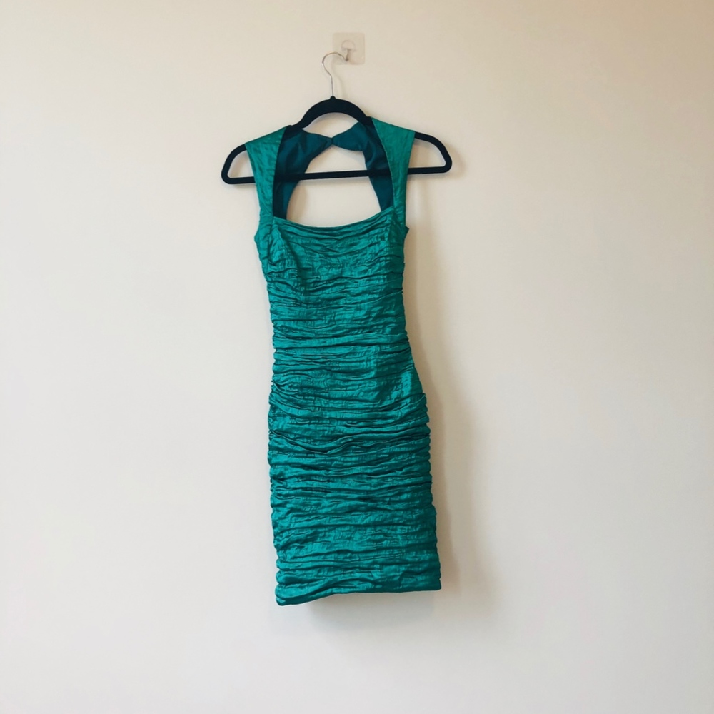 NWOT Sample Nicole Miller Ruched Dress